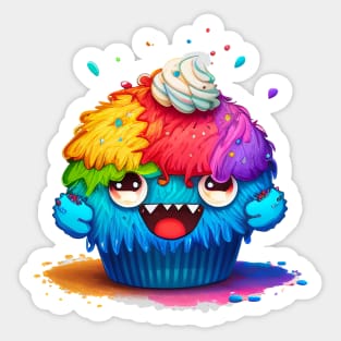 Cupcake Monster Sticker